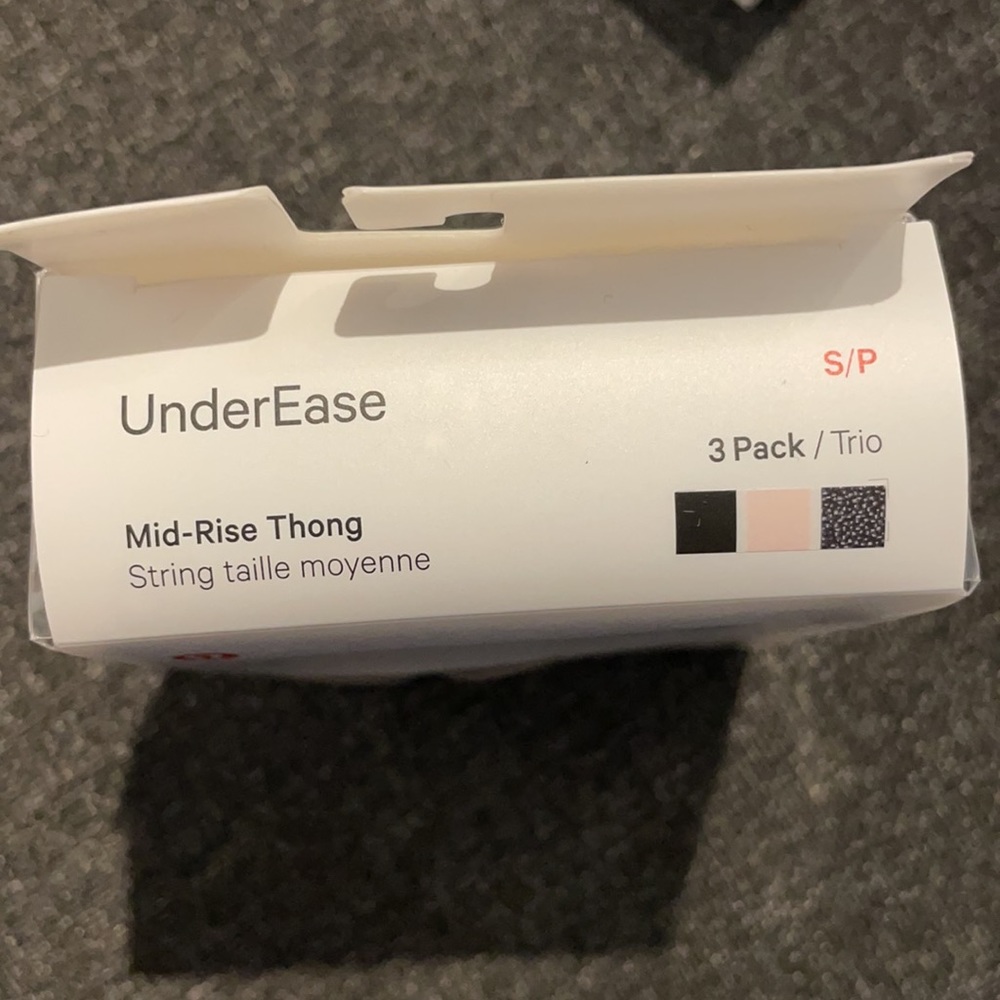 Lululemon UnderEase Mid-Rise Thong Underwear 3 Pack - Picture 6 of 6